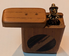 Vintage Secret Compartment Box with 2 Hidden Figures picture