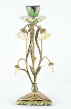 Art Deco Style Candlestick Art Nouveau Style Porcelain Bronze Ceramic picture