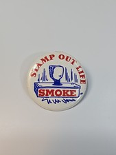 Stamp Out Life SMOKE Fold Over Clip Button Pin picture