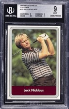 1985 MILLER PRESS PGA TOUR #15 JACK NICKLAUS BGS 9 picture