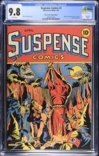 🔥LOW POP🔥 CGC 9.8 Suspense Comics #3 Macroverse KS Fluorescent Frights Edition picture