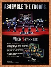 MechWarrior PC Original 2002 Ad - K'Nex Minifigures Video Game Promo picture