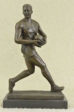 Genuine Bronze Sport Rugby World Cup Australian Player Sculpture Artwork Figure picture