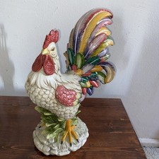 Vintage A Touch Of Class Resin Rooster, 14” picture