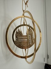 Vintage LDS Mormon Heritage Christmas Tree Ornament Salt Lake Temple 1982 picture