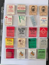 Vintage Minnesota Matchbook Collection Lot of 59 Advertising Binder Inserts picture