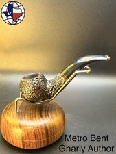 Vintage Metro Bent Gnarly Author Tobacco Pipe picture