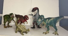 Schleich Dinosaurs Lot Of 5 T-Rex Ankylosaurus Therizinosaurus picture