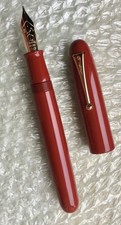 NAMIKI Emperor fountain pen, Urushi Vermilion , rare BB nib picture