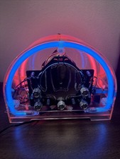 Vintage Sonic NTR-89 Neon AM/FM Radio Cassette Player Clear Acrylic Tested picture