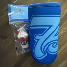 NEW 7 Brew Coffee Blondie Charm & 2026 Blue Brewzie Koozie Limited Ed. picture