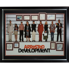 Arrested Development Full-Size TV Poster Deluxe Framed with all 9 Cast Autograph picture