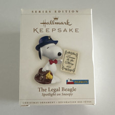 Hallmark Keepsake Spotlight on Snoopy Legal Beagle Ornament 2006 picture