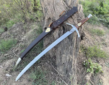 Handmade Wheel of Time Heron Mark Sword Stainless Steel Rosewood Collectible picture