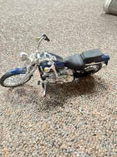 Maisto Harley-Davidson Motorcycle Diecast Blue picture