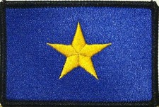 The Burnet Flag (1836-1839) TEXAS FLAG Patch With Hook Adhesive Fastener #21 picture