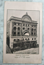 1909 Brochure Announcing Temple Theater Rochester NY Opening / Illustrated picture