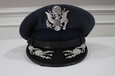 Vintage USAF Dress Blue Cap Flight Ace Col Jos. B McShane Hat 7 3/8 As Is picture
