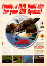 3DO Domark Flying Nightmares Game Vintage Print Ad 1994 8.5x11 Flight Sim picture