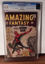 AMAZING FANTASY # 15 CGC 3.5   (1st APPEARANCE & ORIGIN SPIDER-MAN) KEY MARVEL picture