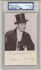 Fredric March ~ Signed Autographed Dr. Jekyll and Mr. Hyde ~ PSA DNA Encased picture