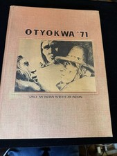 Ysleta High School El Paso Tx Yearbook 1971 Canvas Hardcover Embossed End sheet picture