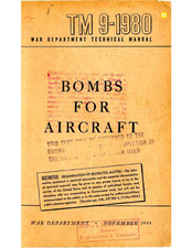 271 Page 1944 AAF B-17 B-24 TM 9-1980 BOMBS FOR AIRCRAFT Technical Manual on CD picture