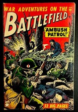 Battlefield #3 1952 Atlas Comics 5.5 FN- Sol Brodsky Golden Age War Cover picture
