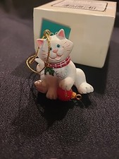 Russ Petco Where The Pets Go Ornament White Cat picture