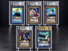 One Piece Carddass 1999-2000 Luffy C01 Holo first JAP card, zoro sanji mihawk picture