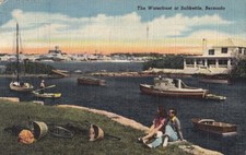 Postcard The Waterfront Saltkettle Bermuda 1952 picture