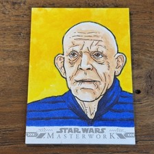 Commissioner Helgait 2022 Topps Star Wars Masterwork SKETCH 1/1 Card Dan Lawler picture