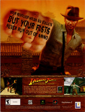 LucasArts Indiana Jones Emperor's Tomb 2003 Vintage Video Game Ad Print Promo picture