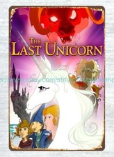 corporate plaques THE LAST UNICORN movie POSTER 1982 metal tin sign picture