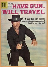 4 COLOR # 1044 , HAVE GUN , WILL TRAVEL     8.0      VERY FINE  RICHARD BOONE picture