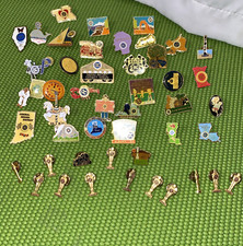Vintage 1990s NATIONAL EXCHANGE Pins Badges Lot Of 49 picture