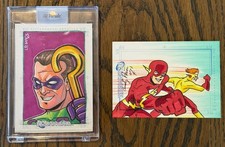 2007 Rittenhouse DC Universe SketchAFEX 1/1 Lot Flash Riddler Price Molinelli picture