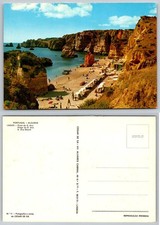 Vintage Portugal Algarve Lagos D. Ana Beach Color Photo Postcard by César de Sá picture