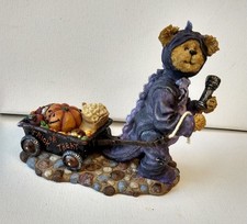 Boyds Bears Rex Bearsley Haulin A Nights Work Figurine Light Up Halloween Decor picture