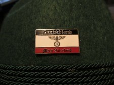 Old German Flag with Iron Cross & Eagle Military/Oktoberfest  Hat Pin  picture