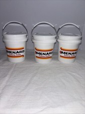 NEW Menards Mini Bucket-W/H LID-Minature Paint Pail, 0.5-Quart, 4in Tall picture