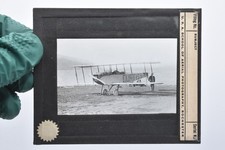 WWI 1918-1919 Aerial Photo School Glass Slide Curtiss S-2 Wireless Scout Biplane picture