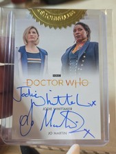 2022 Rittenhouse Doctor Who Jodie Whittaker & Jo Martin Dual Auto Card picture