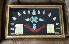 Framed “Circle Of Power” Limited Edition #455 Native Arrow Heads picture