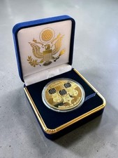DoD MEDAL OF HONOR Army Navy Marines Air Force CHALLENGE COIN in Velvet Case picture