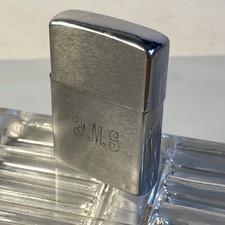 Vintage 1950's Zippo Pat 2517191 Bradford PA Brushed Chrome Zippo Lighter READ picture