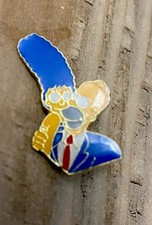 Vintage Homer And Marge Simpson Lapel/ Hat Pin picture