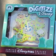 Disney Digitize Walt Disney World Magic Kingdom Map Jumbo Pin 2026 LE 2500 WDW picture