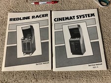 original Redline Racer Set Cinemat System Cinematronics arcade Video game manual picture