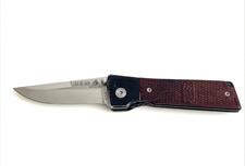 Lone Wolf U.S. 45 Folding Pocket Knife 440C Rosewood USA picture